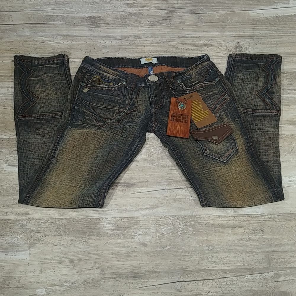 Antik Women's Southwestern Blackout Jeans 25 - Picture 2 of 6